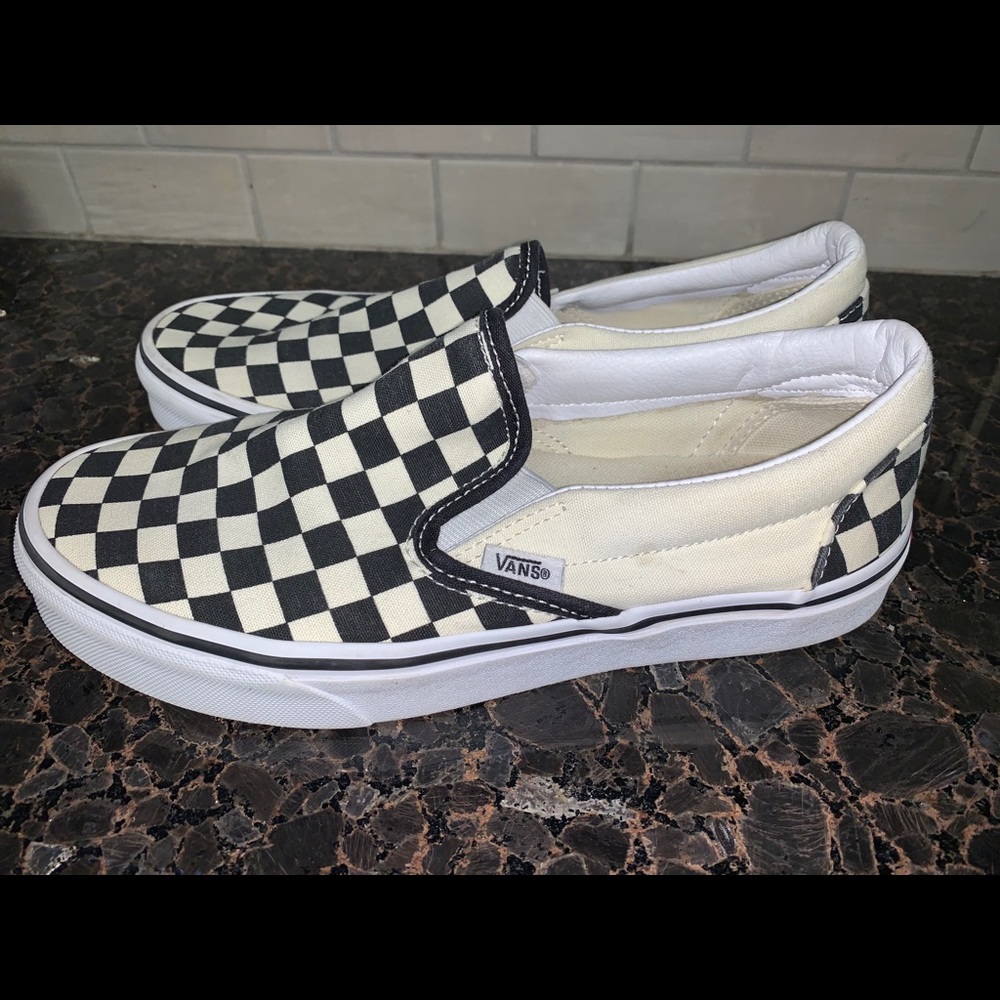 VANS slip-on Black & White Classic shoes